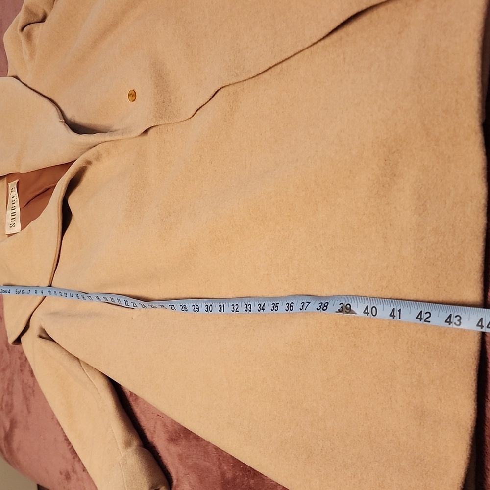 Vintage Sanger's Dallas Elegant Cream Women's Cashmere Coat - Picture 8 of 15
